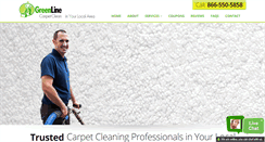 Desktop Screenshot of greenlinecarpetclean.com